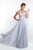 Blush Social Occasion - S2022 Beaded Cap Sleeves A-Line Evening Dress
