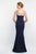 Blush Social Occasion - S2024 Beaded V-neck Fitted Mermaid Gown