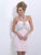 Blush by Alexia Designs Bedazzled Halter Neck Sheath Skirt X154 - 1 pc Tickle Pink In Size 0 Available In Tickle Pink