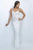 Blush - Beaded Sweetheart Jersey Sheath Dress 11060 in White