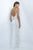 Blush - Beaded Sweetheart Jersey Sheath Dress 11060 in White