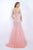 Blush - Jeweled Sweetheart Tulle Trumpet Gown 11090 In Pink