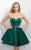 Blush - Sweetheart Satin A-line Dress 11173 In Green