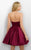 Blush - Sweetheart Satin A-line Dress 11173 in Red