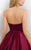 Blush - Sweetheart Satin A-line Dress 11173 in Red