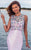 Blush - Sweetheart Mikado Trumpet Dress  11203 in Pink and Multi-Color