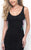 Blush - Lace Embellished Scoop Neck Sheath Dress 11204 In Black and Multi-Color