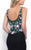 Blush - Lace Embellished Scoop Neck Sheath Dress 11204 In Black and Multi-Color