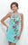 Blush - Embellished Illusion Jewel Neck With Removable Skirt 11205 in Green and Multi-Color