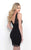 Blush - Beaded Illusion High Neck Tulle Dress  11221 In Black