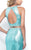 Blush - Two-Piece Sequined Jewel Neck Sheath Dress 11226 In Green