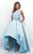 Embellished High Low A-line Dress With Removable Top 11227