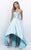 Blush - Embellished High Low A-line Dress With Removable Top 11227 in Blue