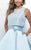 Embellished High Low A-line Dress With Removable Top 11227