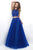 Two-Piece Beaded Halter Neck Tulle A-line Dress 11232