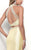 Blush - Two-Piece Crystal Halter Mikado Trumpet Gown  11268 In Yellow