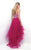 Blush - Ornate Strapless Sweetheart Tulle High Low Gown  11271 in Pink and Silver