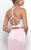 Blush - Embroidered Two-Piece Halter Trumpet Gown 11281 in Pink and Multi-Color