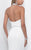 Blush - Tuxedo Accent Halter Trumpet Gown 11298 in White