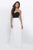 Blush - Posh Strapless Sweetheart A-Line Gown 11303 in Black and White