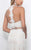 Blush - Dainty Lace Illusion Tulle Trumpet Gown 11309 in White and Neutral