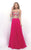 Vivid Embroidered Two-Piece Illusion A-Line Gown 11310