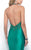 Blush - Sleek Halter Illusion Trumpet Gown 11312 in Green