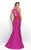 Blush - Jewel Toned Jewel Mikado Trumpet Gown  11319 in Pink and Red