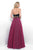 Blush - Sequined Two-Piece A-Line Gown 11323 in Black and Pink