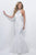 Sequined High Halter Mermaid Gown 11325