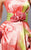 Blush - 9128 Floral Semi-Sweetheart Cocktail Dress  In Pink and Multi-Color