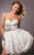Blush - 9141 Lace Sweetheart A-line Dress  In White and Black