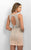 Blush - C353 Bejeweled Sheath Dress  In Orange