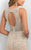 Blush - C353 Bejeweled Sheath Dress  In Orange