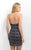 Blush - C359 Sweetheart Neckline Cocktail Dress In Black , Blue and Gold