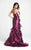Blush - P010 Sleek Strapless Mermaid Evening Gown In Purple