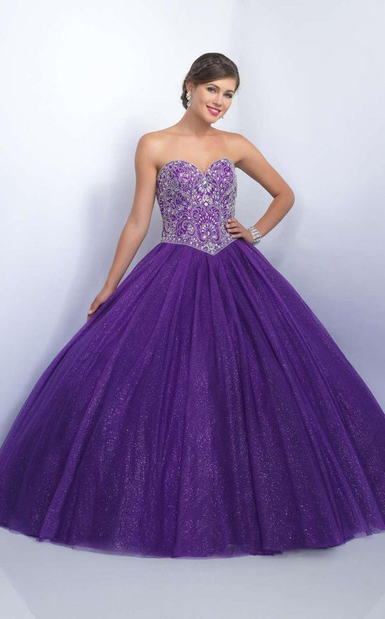 Blush - Q152 Strapless Sweetheart Ballgown In Purple