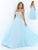 Blush by Alexia Designs Bejeweled Bodice Strapless Chiffon Gown - 1 pc Ice Blue In Size 2 Available In Blue