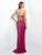 Blush - X321 Ornate Strapless Sheath Gown In Pink