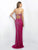 Blush - X321 Ornate Strapless Sheath Gown In Pink