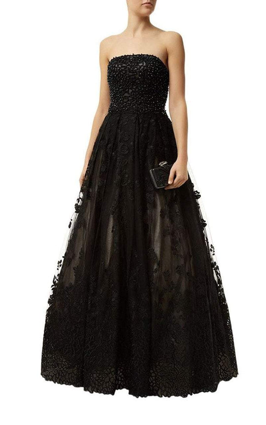 Strapless Long Gown with Embellishments 50290