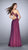 La Femme - Gorgeous High Neck Laced Chiffon Dress 23991 in Purple