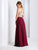Clarisse Prom - 3529 Halter Metallic Lace Long Prom Dress in Red and Multi-Color