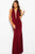 JVN59336 Fitted Sheer Plunging Evening Dress