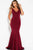 51118 Fitted V-Neck Mermaid Dress