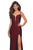 La Femme - Strappy Open Back Plunging Sweetheart Dress 27512 - 1 pc Burgundy In Size 00 Available