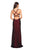 La Femme - 27785 Sweetheart Jersey Sheath Dress With Slit In Red