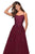 La Femme - 27441 Floral Embellished Sweetheart Tulle Ballgown In Red