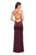 La Femme - 27758 Plunging Sweetheart Stretch Satin Trumpet Dress In Red