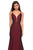 La Femme - 27446 Long Strappy Back Trumpet Gown